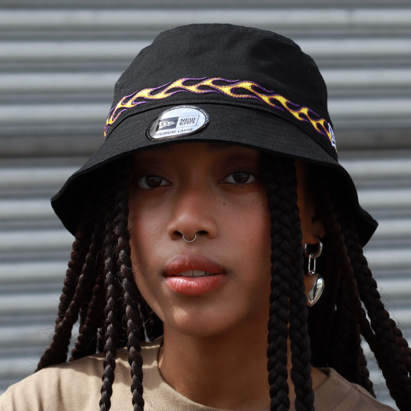 Original New Era Flame Black Bucket Unisex - 13705308