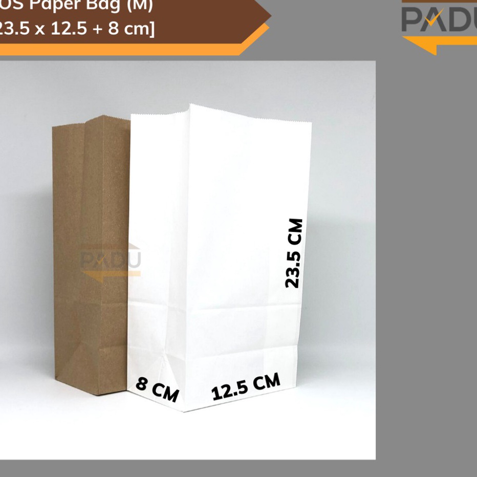 

Hemat 5 Pcs SOS Paper Bag M Kantong Kes SOS Fried Chicken Snack