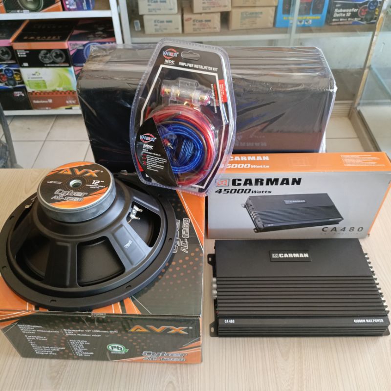 paket audio mobil, paket subwofer mobil komplit tinggal pasang