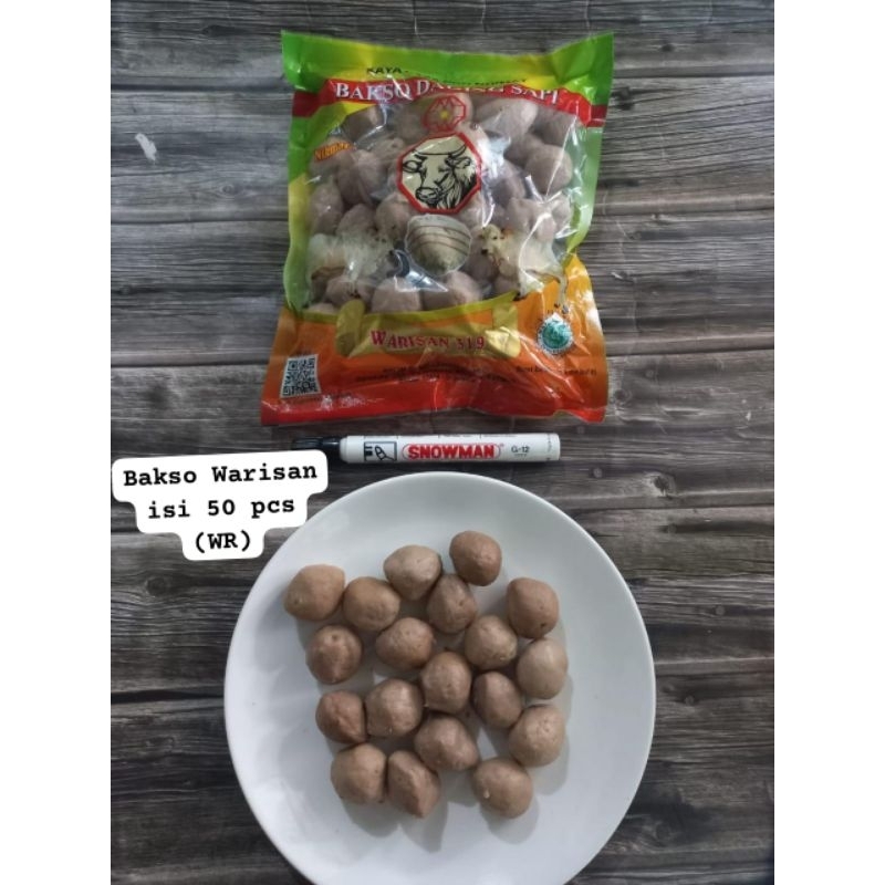 

Bakso WR Merk Warisan 50 pcs