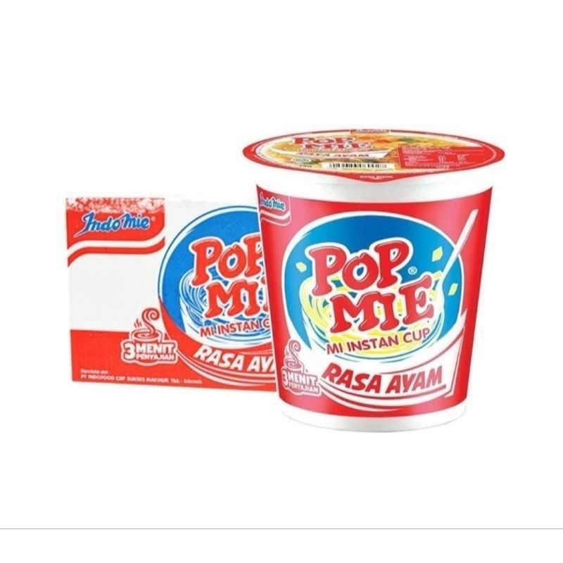 

POP MIE INSTANT CUP JUMBO RASA AYAM 1 DUS ISI 24PCS