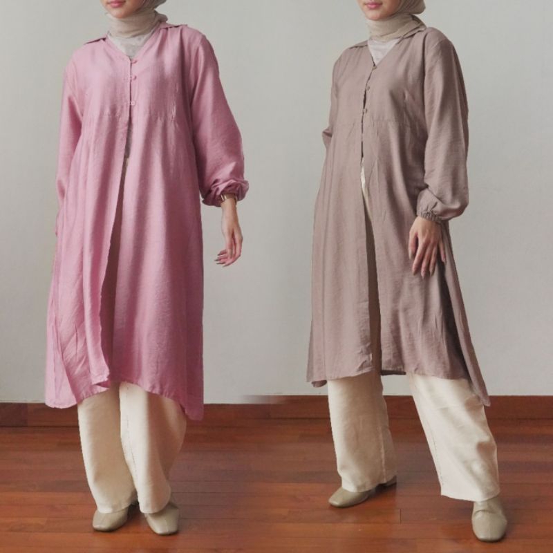 NEVA OUTER / OUTER POLOS / TUNIK POLOS / TUNIK MIDI POLOS