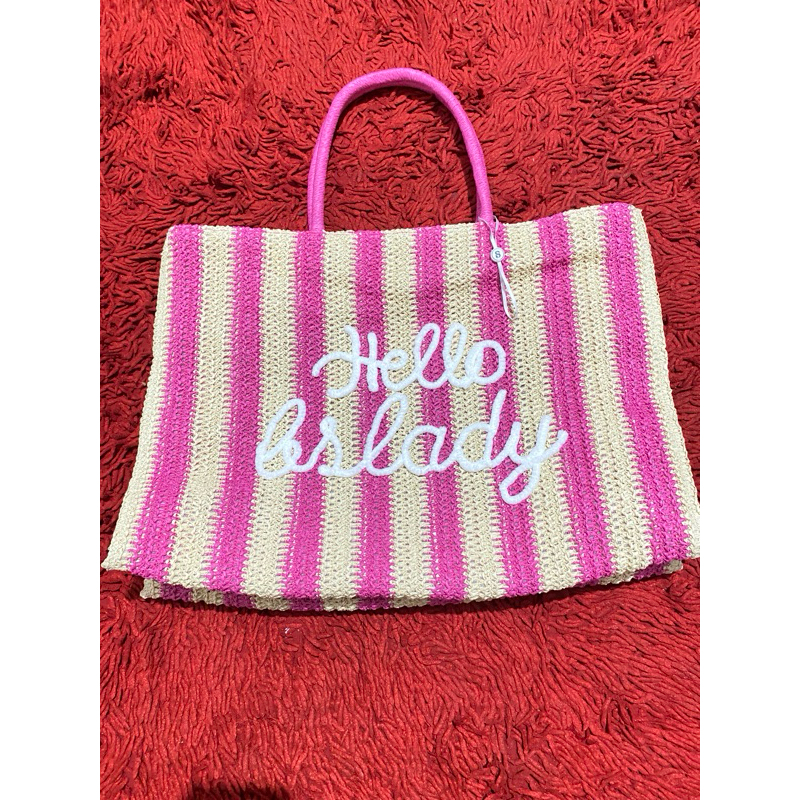 Original Buttonscarves Totebag Hello BSlady NEW