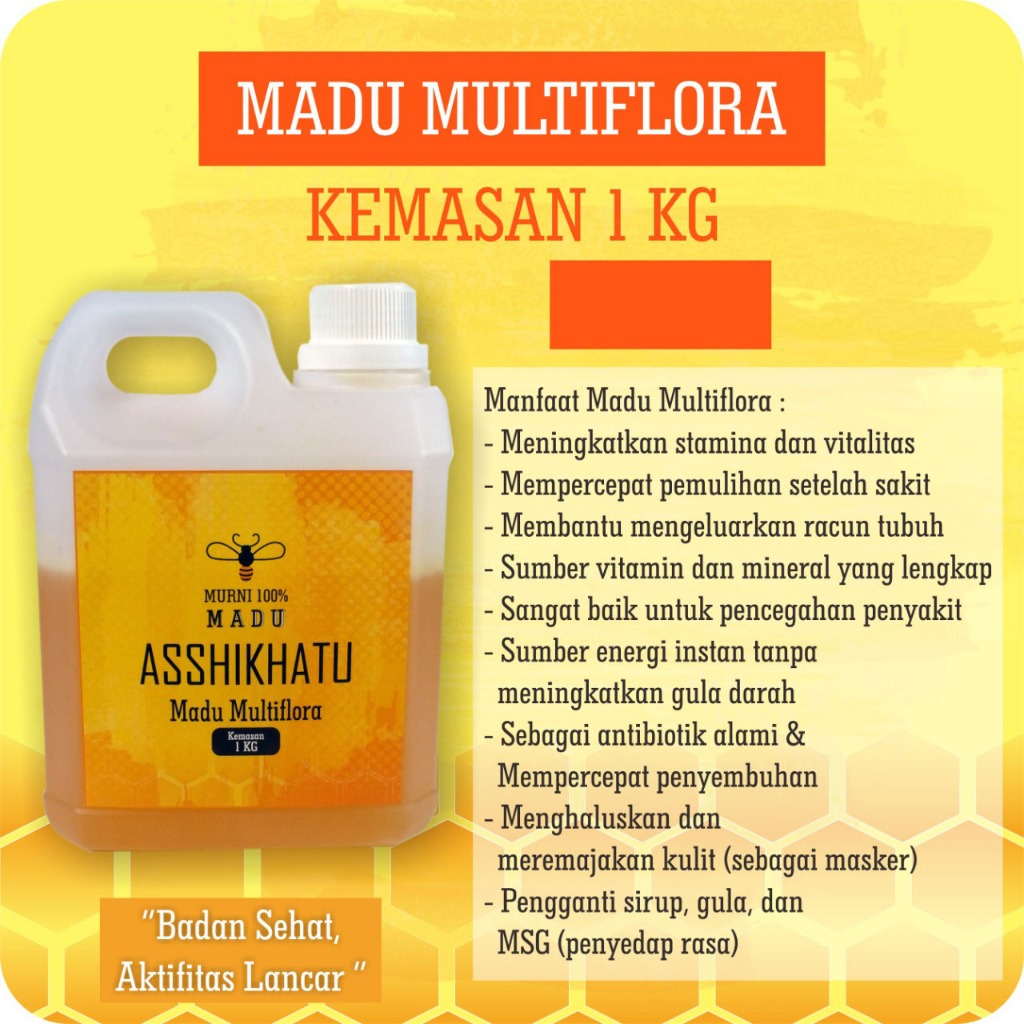 

Madu Multiflora Asshikhatu Asli Murni Halal MUI