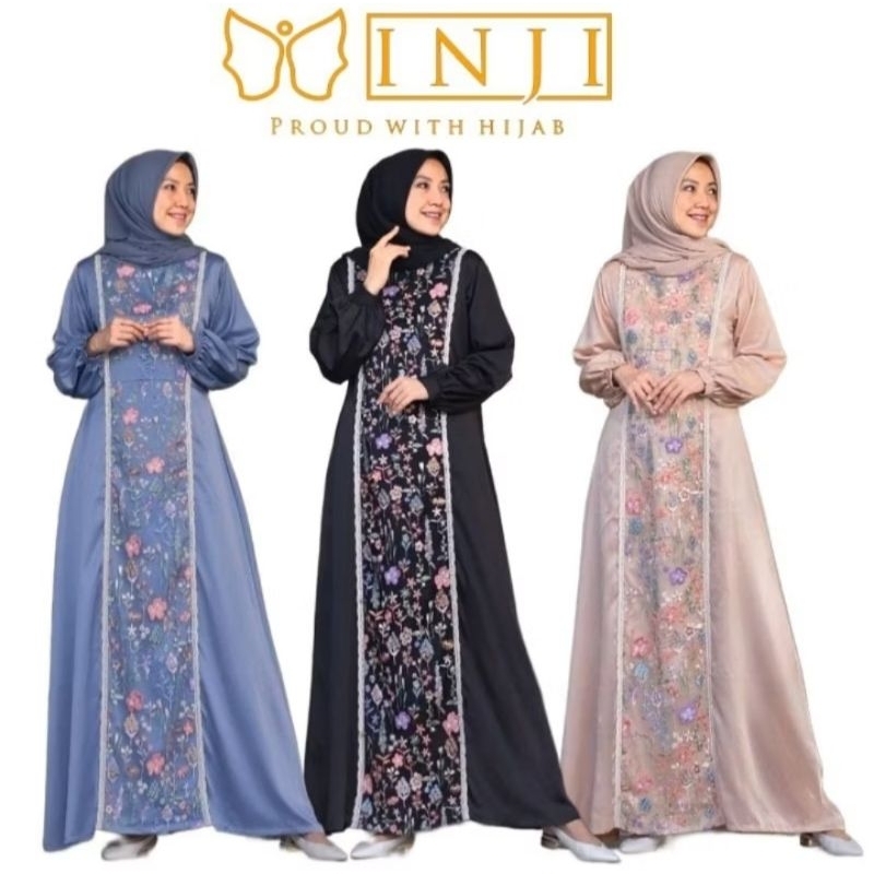[☆Bintang Murni fashion☆] ~ BAJU DRESS ~ MERK  INJI 100% Original bonus promo bantal leher.