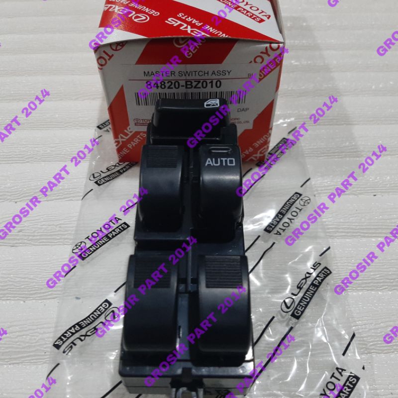 SWITCH MASTER POWER WINDOW DEPAN KANAN AVANZA XENIA 84820-BZ010 ORIGINAL