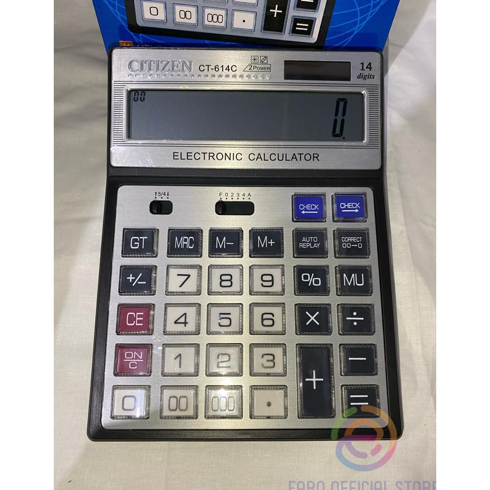 

KODE A55N Kalkulator Citizen CT614C 14 Digit Kalkulator Besar