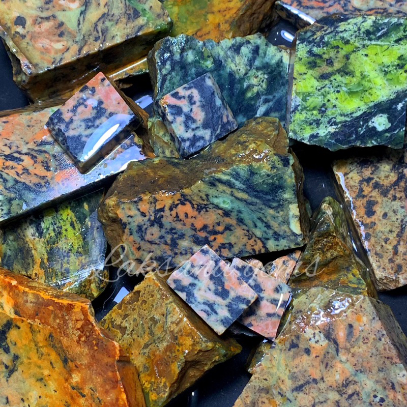 Natural Batu Badar Besi Loreng Macan Motif / Bahan Badar Besi Motif Unik
