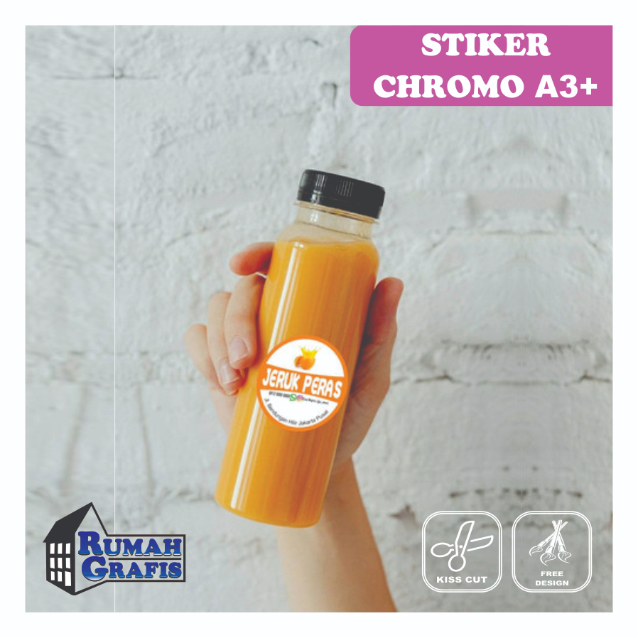 

Cetak Stiker / Sticker Label A3 A3+ bahan Cromo