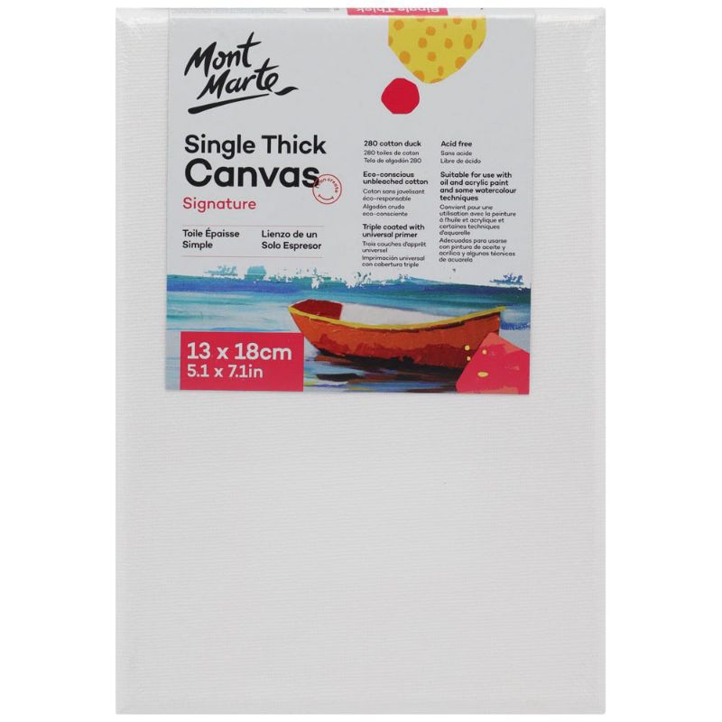 

(IAS) Mont Marte Single Thick Canvas Signature 13 x 8cm (5.1 x 7.1in)