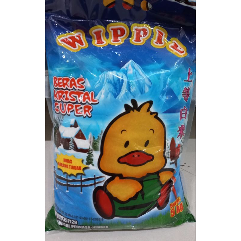 

Beras Premium WIPPIE Beras Kristal Super 5kg - TM