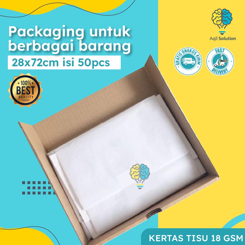 

KP8 28x72cmisi 5pcs Kes Tisu Packing Gift Aesthetic Hampers Baju Tas Sepatu Hijab dll By Aqilsolution