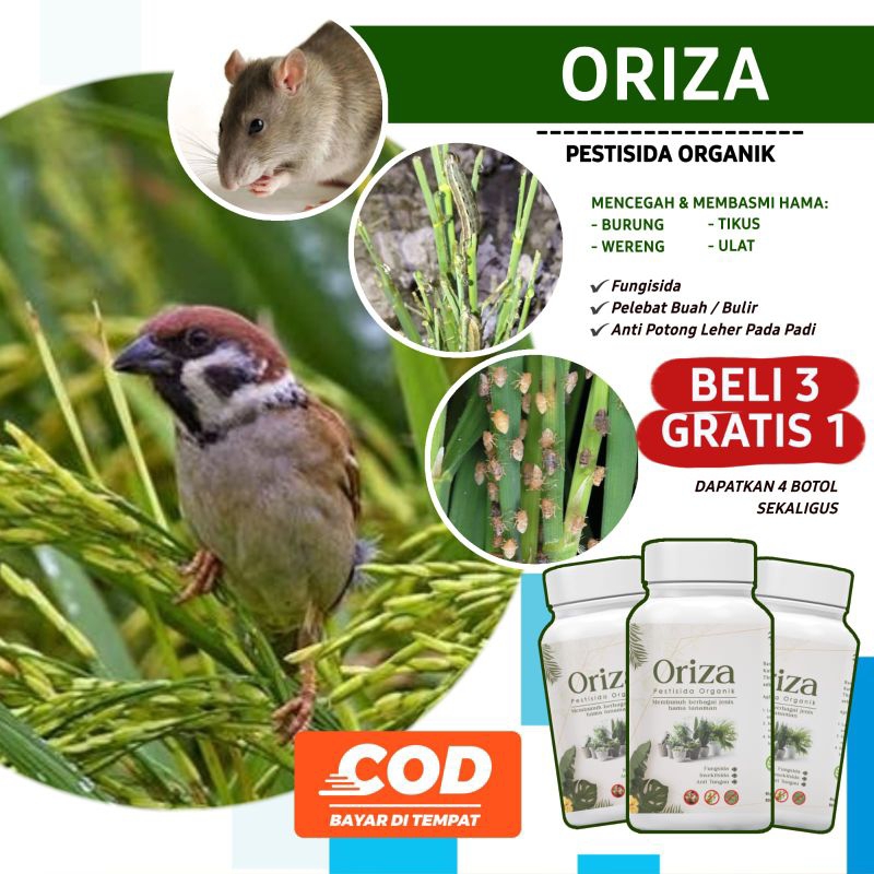 ORIZA/ obat hama burung tikus/ antihama ulat obat hama ulat burung