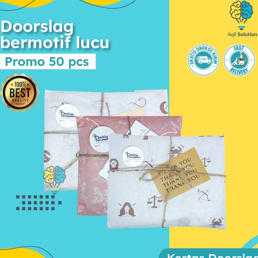 

Langka 5 pcs wrapping Paper Motif Kes Tisu Dorslag Motif by aqil solution