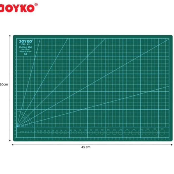 

KODE T59B Cutting Mat Alas Tatakan Potong A3 Joyko A3 Doublesided 2 Sisi CMA3 CM A3 45 x 3
