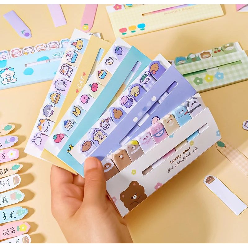 

[AJS] Isi 120 Lembar Kertas Memo Tempel Karakter 8in1/Sticky Notes
