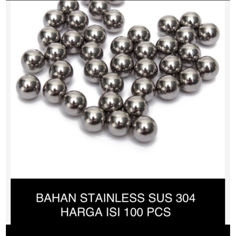 Steel ball 10 mm japan bahan stainless  SUS304 isi 100 pcs