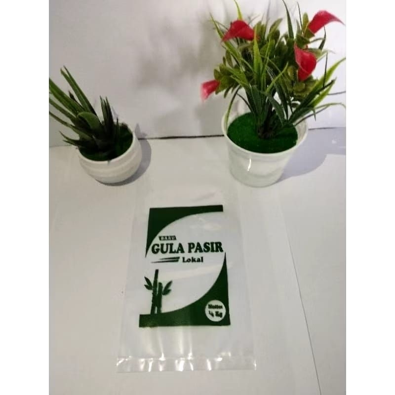 (isi 100 pcs) PLASTIK KEMASAN GULA PASIR 500GRAM/PLASTIK KEMASAN GULA PASIR UKURAN 500GRAM/PLASTIK S