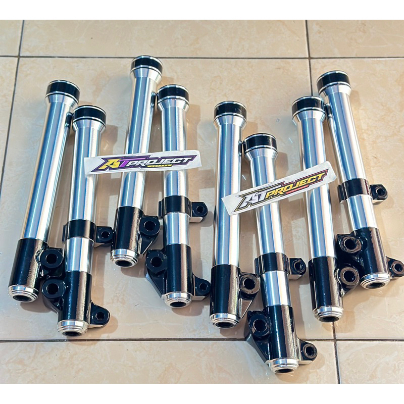 BOTTOM TABUNG SHOCK DEPAN BUBUT CUSTOM Beat,Vario110,Vario125/150,Scoppy Bubut halus kinclong