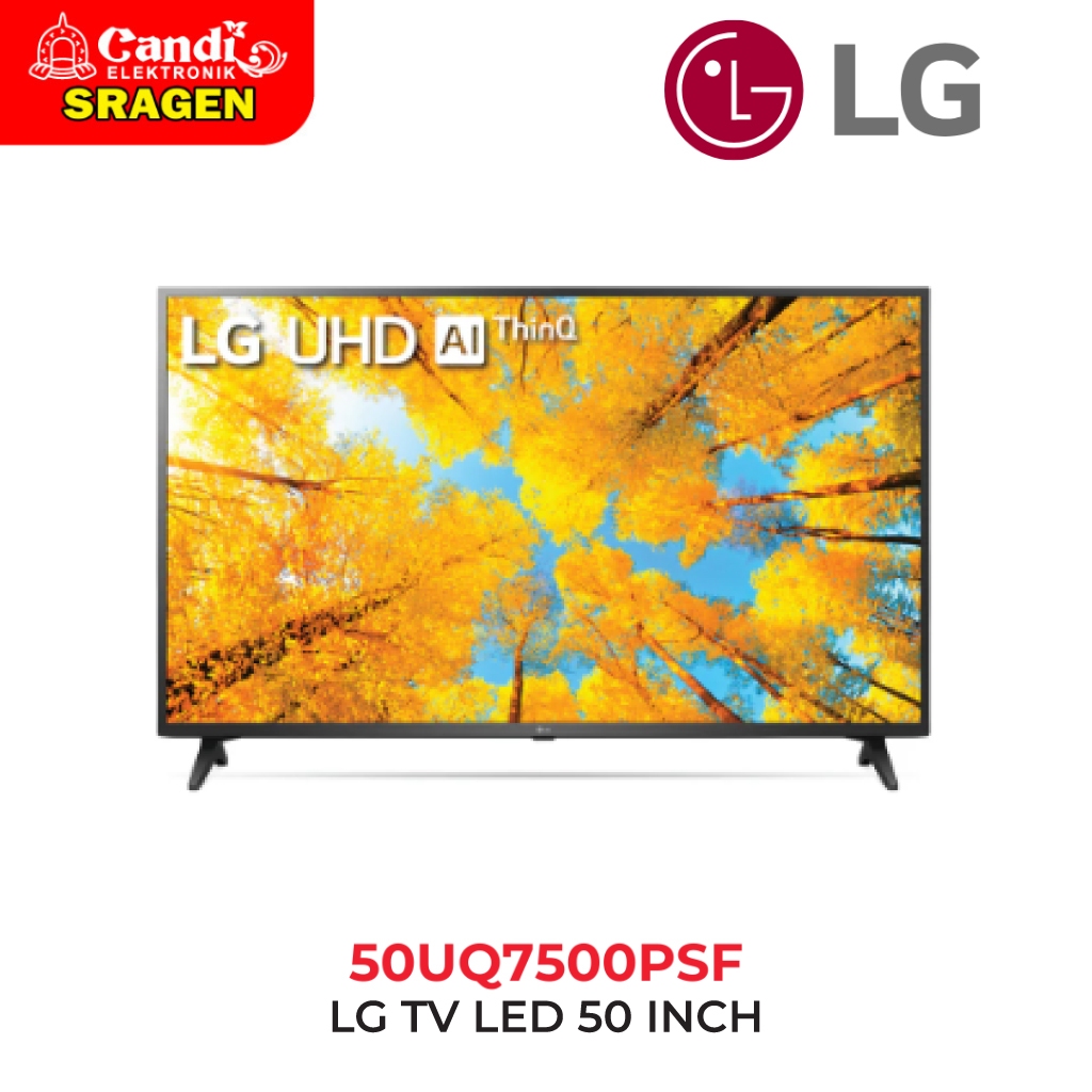 LG Smart TV 50 Inch 4K UHD Tv ThinQ AI - 50UQ7500PSF