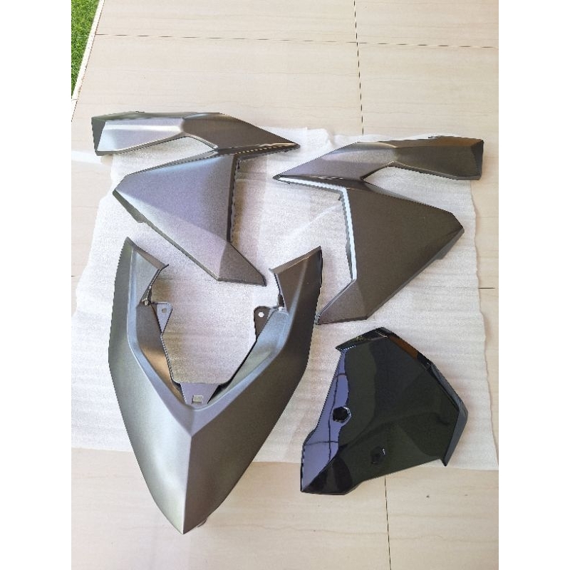 cover front body bodi sayap tameng depan vario 150 2016 2017 coklat abu dop