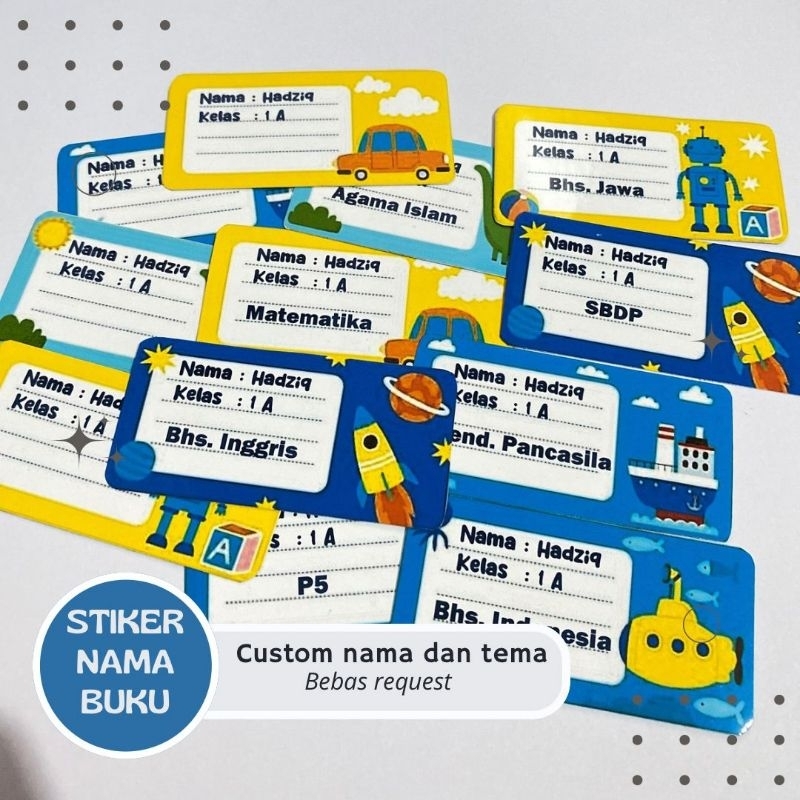 

STIKER NAMA UNTUK BUKU SEKOLAH CUSTOM MURAHH‼️
