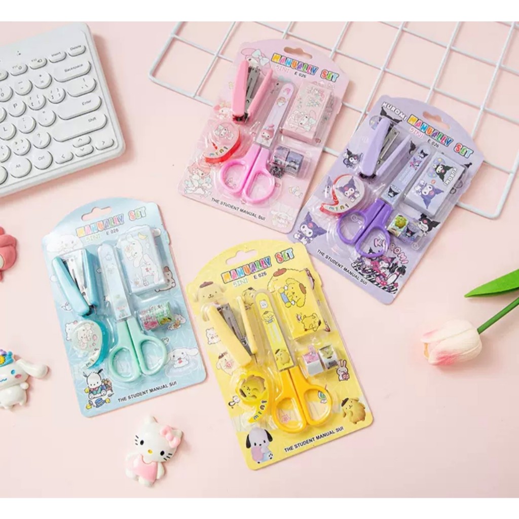 

[YY]Alat Gunting 1set Perlengkapan Sekolah&Kantor Motif Sanrio New Arivall005