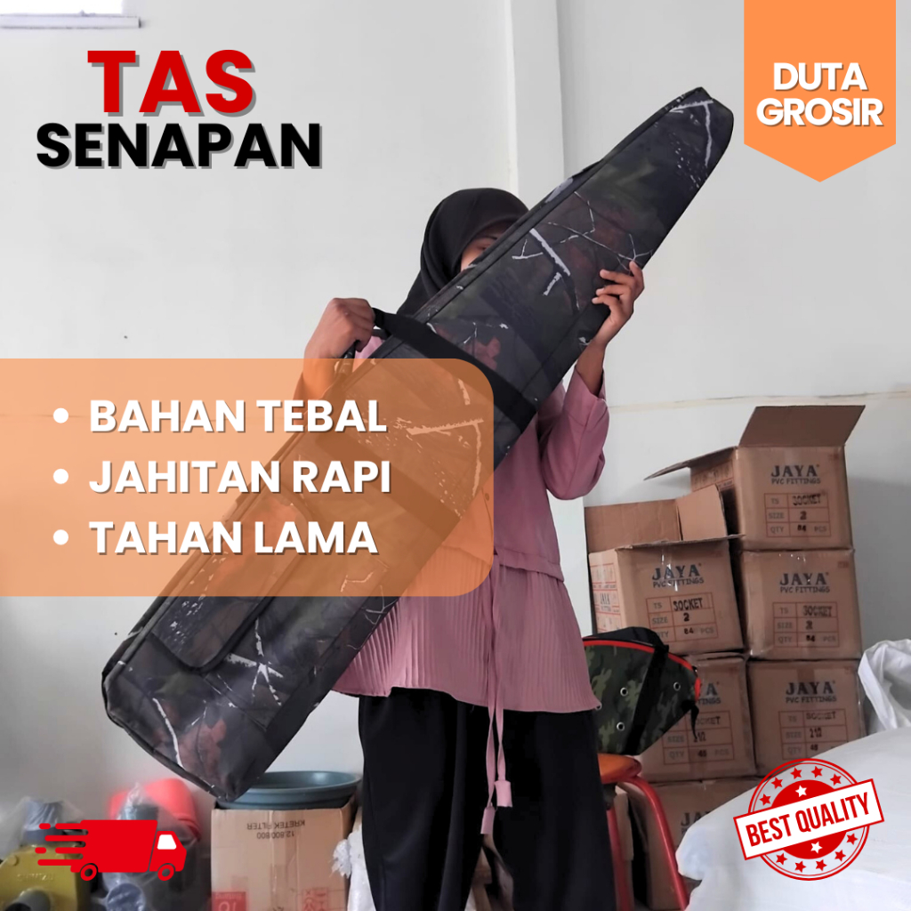 Tas Senapan dengan Motif Camo Berbahan Tebal Dapat Melindungi Senapan anda Dari Goresan Maupun Bentu