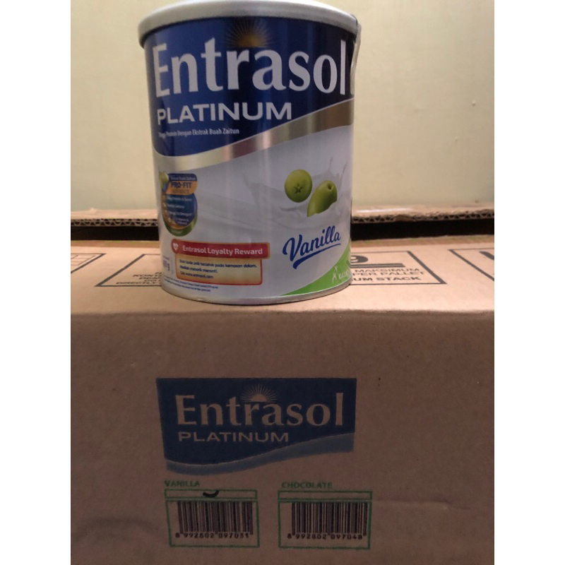 

entrasol platinum vanila 400gr exp maret 2026 mulus