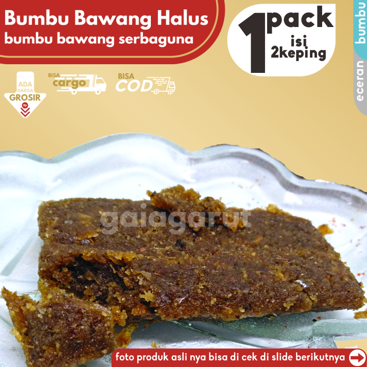 

Bumbu Serbaguna BH (Bawang Halus) isi 2pcs untuk Kuah Baso Aci by GG (Bisa COD/Grosir/Kargo)
