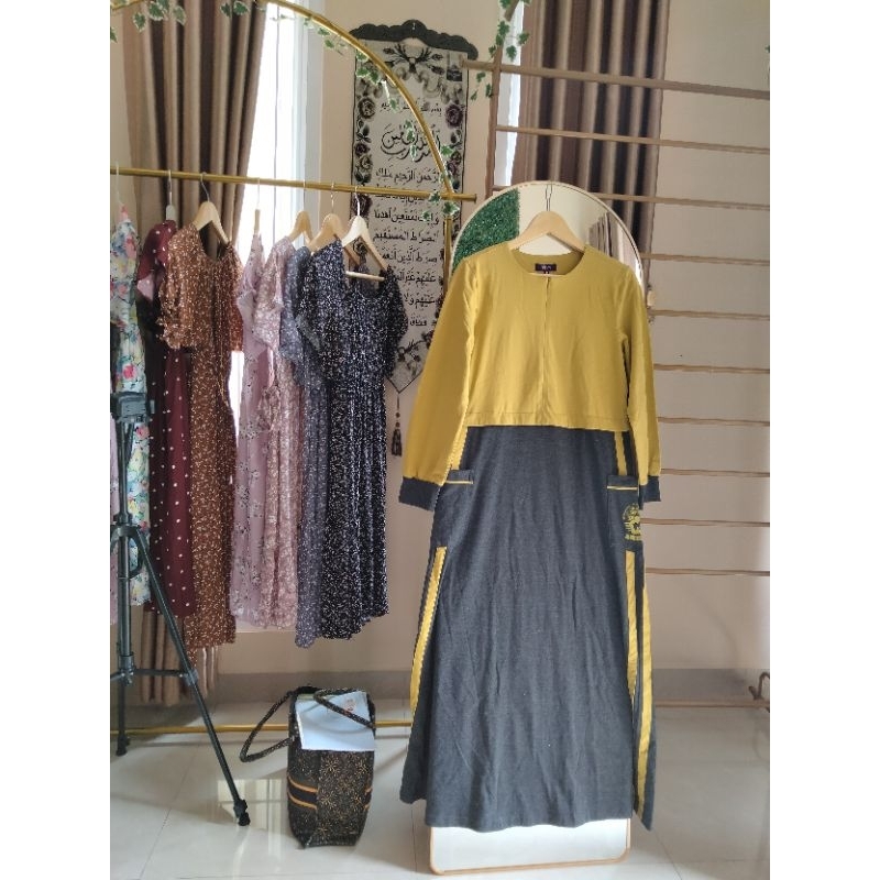 Gamis kaos wanita - Pakaian wanita - Gamis modern - Gms218 HA Mutif//