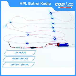 Lampu layang-layangan HPL baterai cas modul controller 2 kaki kedip sensor cahaya [5-15 LED HPL]