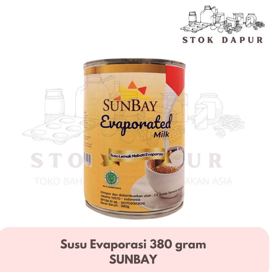 

Sunbay Evaporated Milk 380g susu evaporasi