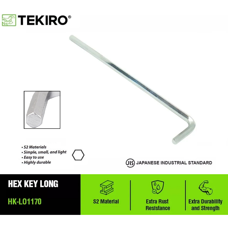 TEKIRO Kunci L panjang 5mm Hex key long 5mm Kunci L Tekiro Kunci L panjang Kunci L long