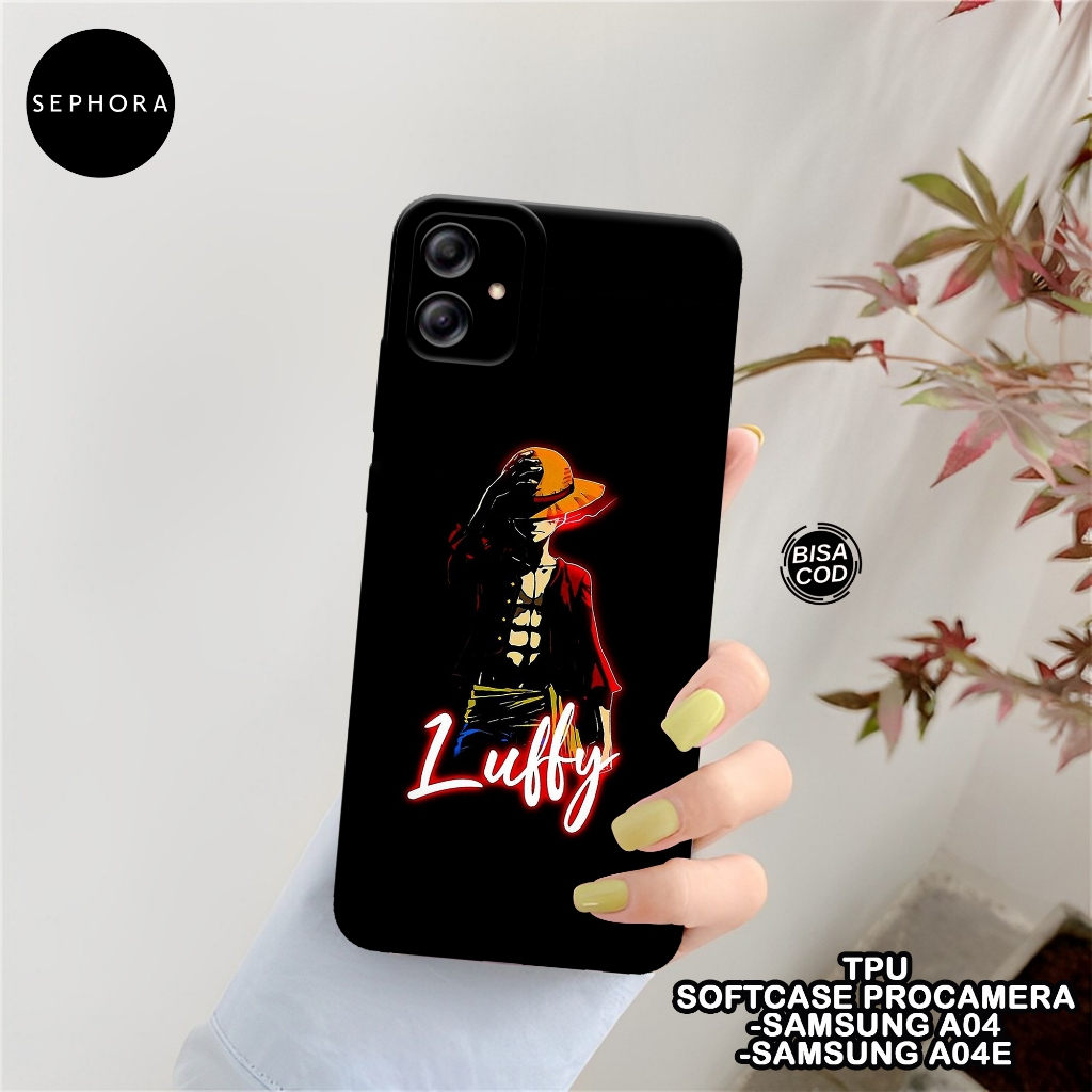 SEPHORA Case Samsung A04 / A04E - Fashion Case Anime - Softcase Samsung A04 / A04E - Case Pro Camera