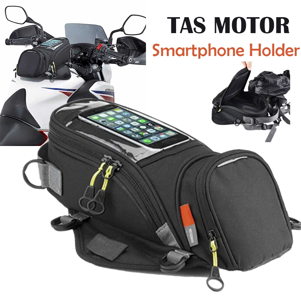 Tas Motor Smartphone Holder Motorcycle Fuel Bag Tas Motor Depan Tangki Tempat Hp