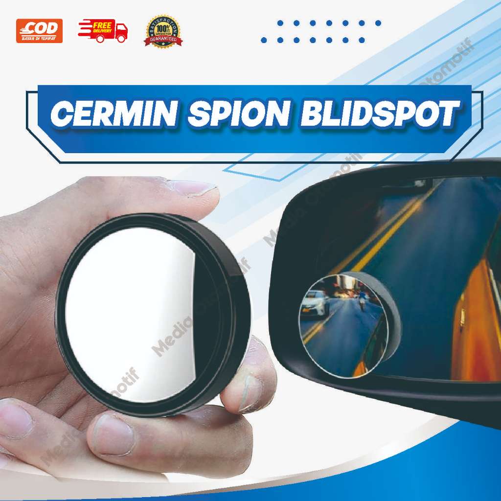 Spion Blind Spot Mini Kecil Sepasang 2 PCS | Mobil Kaca Cembung 360 Derajat Car Mirror Blind Spot