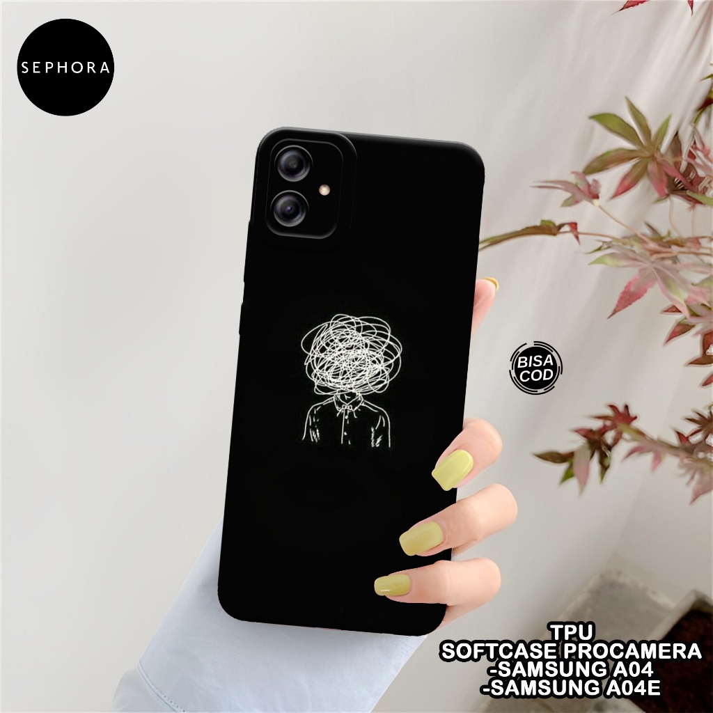 SEPHORA Case Samsung A04 / A04E - Fashion Case Aesthetic - Softcase Samsung A04 / A04E - Case Pro Ca
