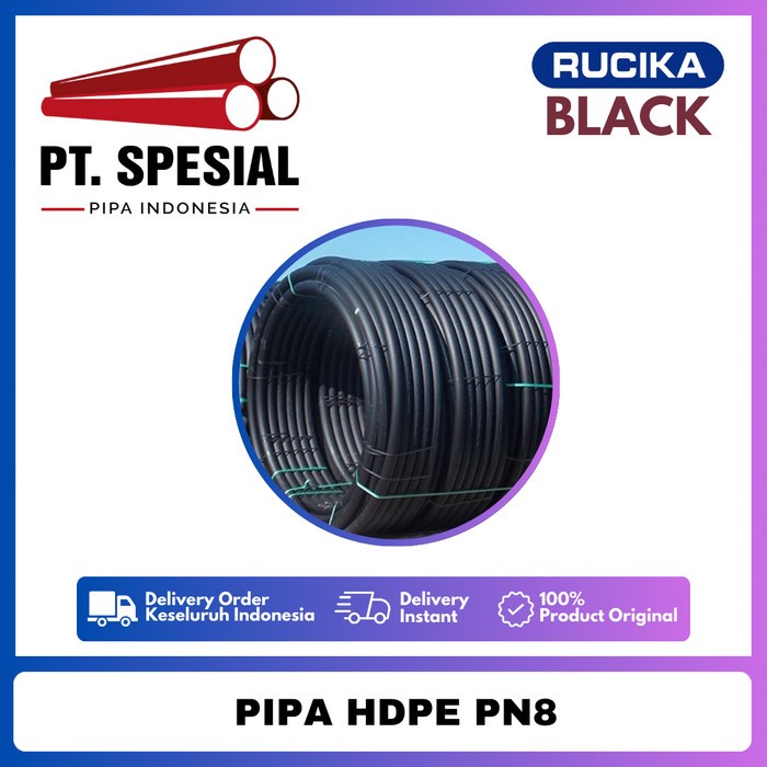 Pipa HDPE PN8 Rucika Roll 6 Meter / DN160 - 6 Pipa HDPE Rucika -03