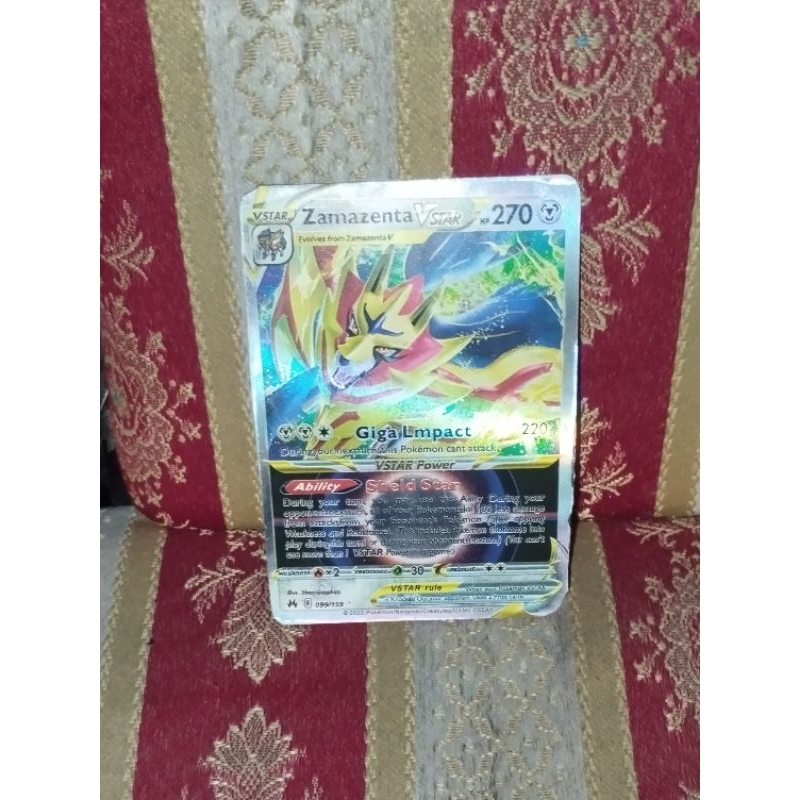 Kartu Pokemon Zamazenta Vstar Ori dari America