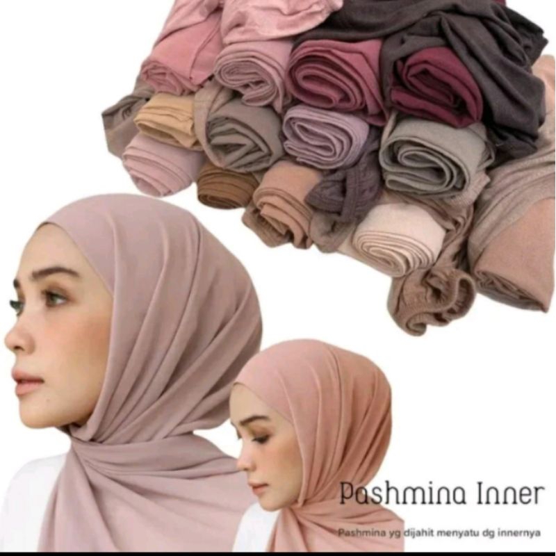 pashmina INNER 2 in 1 ceruty babydol/pashmina INNER CIPUT 2 in 1/pashmina INNER