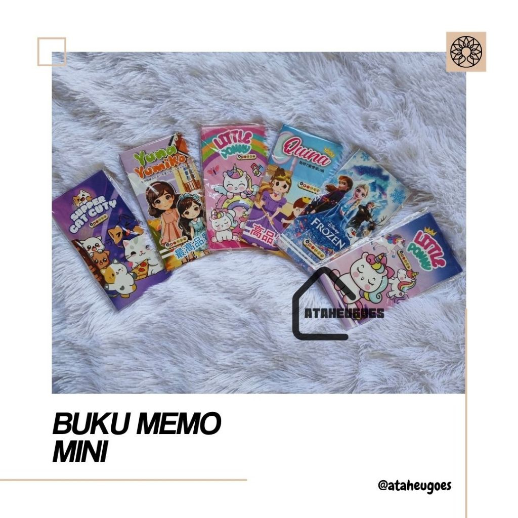 

❄️ READY STOK ❄️ BUKU TULIS MINI MOTIF KARTUN | BUKU MEMO MINI | BUKU CATATAN KECIL | BUKU SERBAGUNA