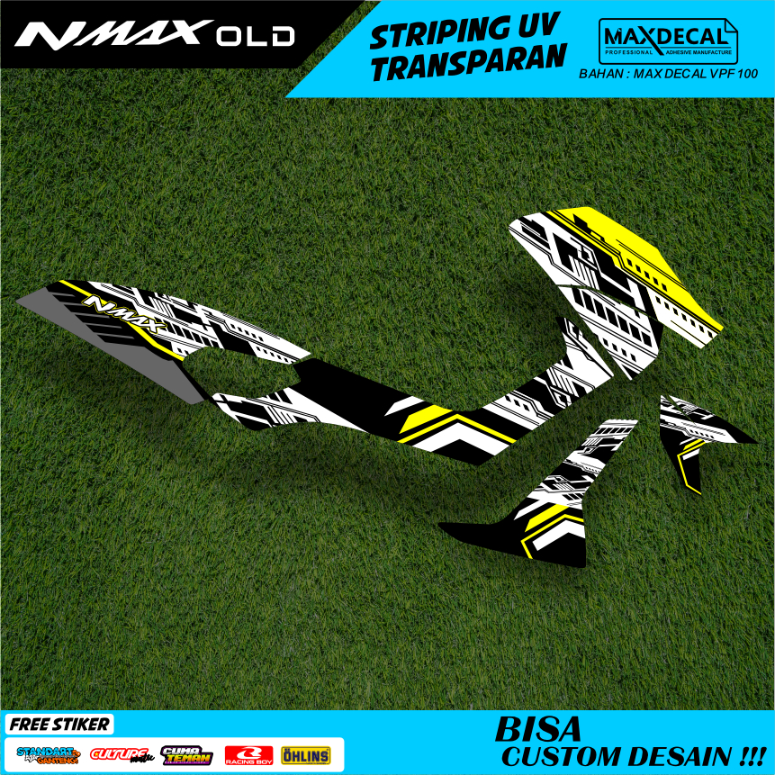 striping nmax turbo new thailand transparan old modifikasi motif api minimalis racing stiker nmax 38
