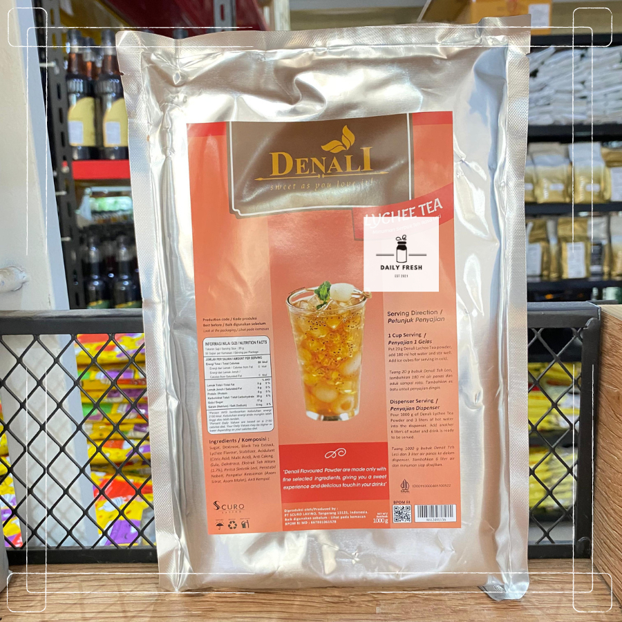 

DENALI LYCHEE TEA POWDER 1000 GR - DENALI BUBUK