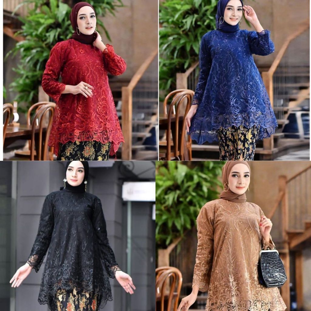 Kebaya Modern Azkia, Kebaya Rinjani Bahan Tulle