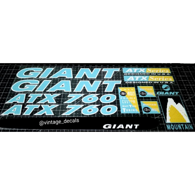 decals replacement GIANT ATX 760