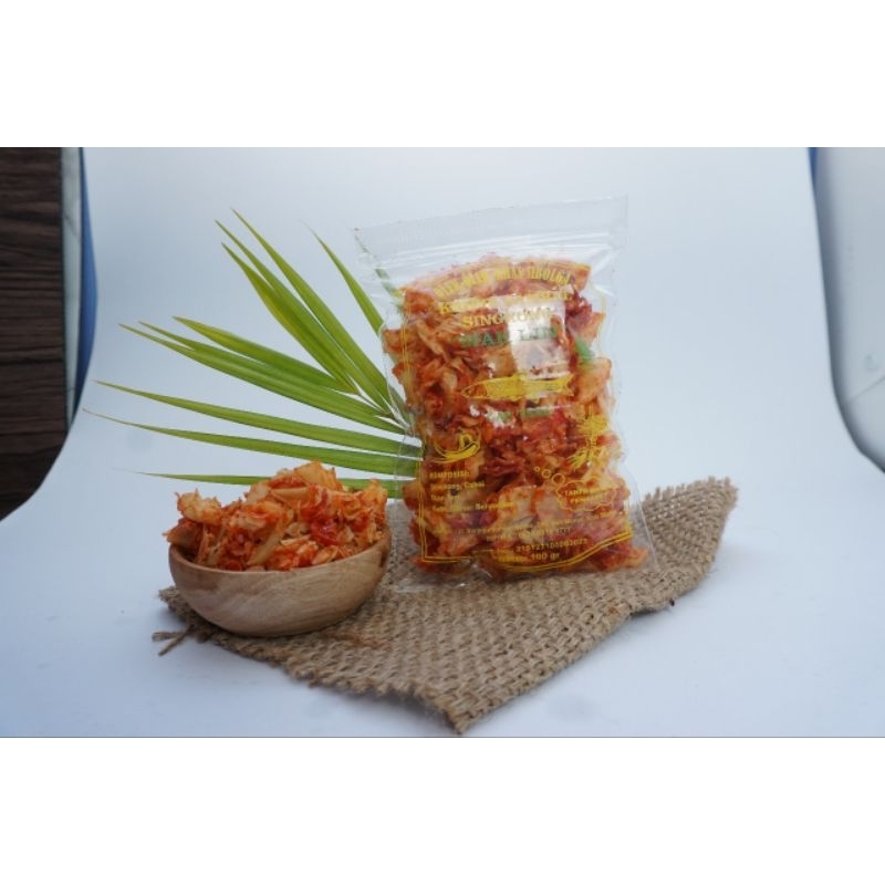 

KERIPIK SAMBAL TERI SPECIAL KHAS SIBOLGA /KERIPIK SINGKONG MAK LIN CAP TERI/ KERIPIK KHAS SIBOLGA/CEMILAN KHAS SIBOLGA