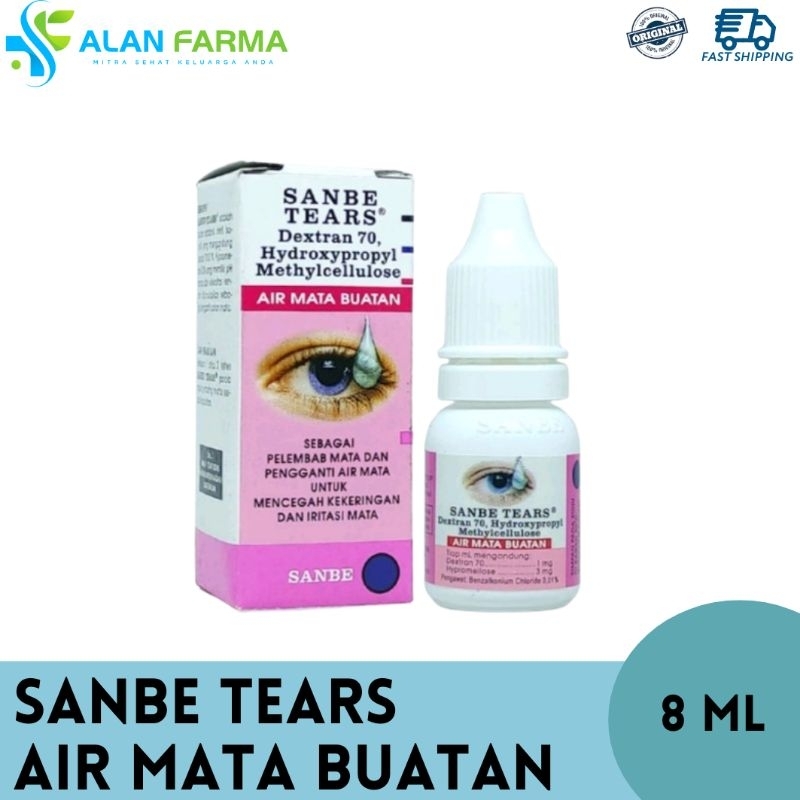 Sanbe Tears 8 mL | Sanbe Tears Air Mata Buatan | Sanbe Tear | Sanbe Tears Tetes Mata