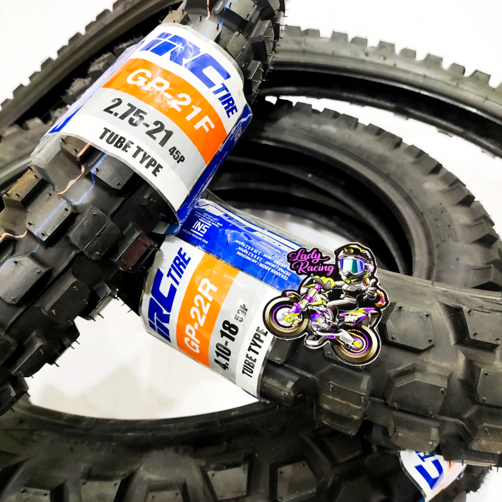 BAN IRC 18 21 DEPAN BELAKANG DUAL ROAD BAN STANDAR ORI KLX CRF 150