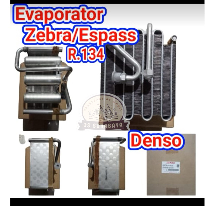 Evaporator Zebra Espass Daihatsu R134 Asli Denso Ac mobil (Baru/New) Evap Cooling Coil